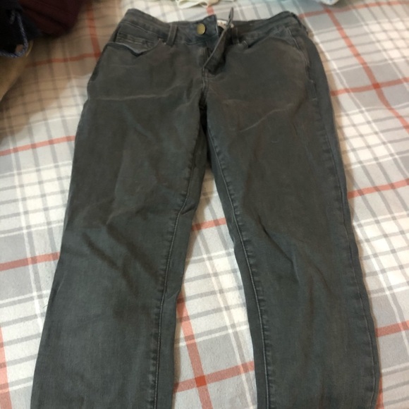 Army green jeans size 2 regular skinny - Picture 1 of 1